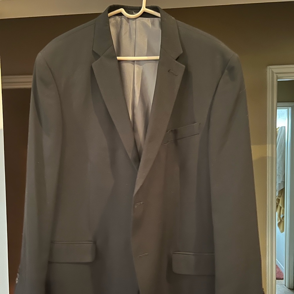 J Ferrar 44R black suit jacket